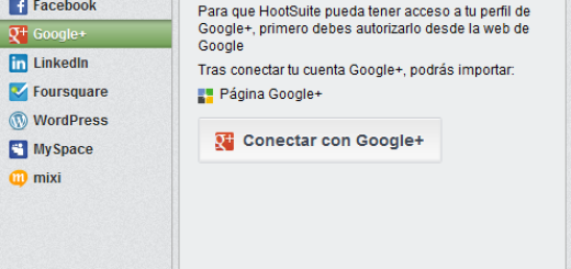 Google+ en Hootsuite